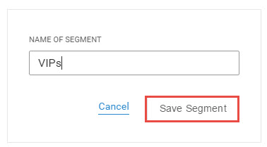 Save contact segment